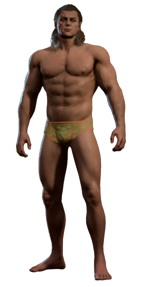 Halsin wearing his undies