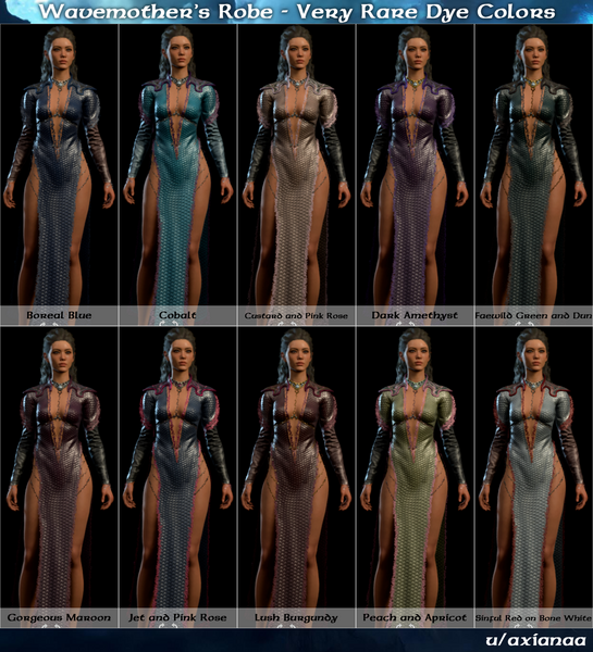 Very Rare Dye Colors (Female Body Type 1)