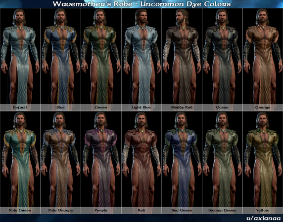 Uncommon Dye Colors (Male Body Type 1)