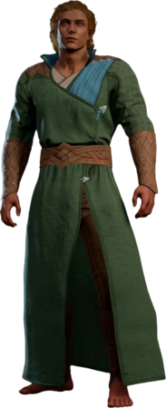 Simple Robe Half-Elf Front