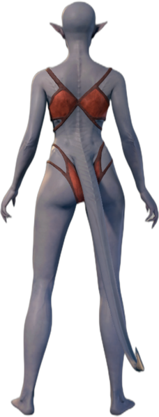 Underwear Tiefling Back