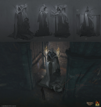 Concept art of Jergal's Statue