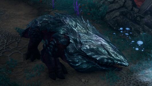 A Bulette found in the Underdark