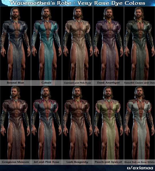 Very Rare Dye Colors (Male Body Type 1)